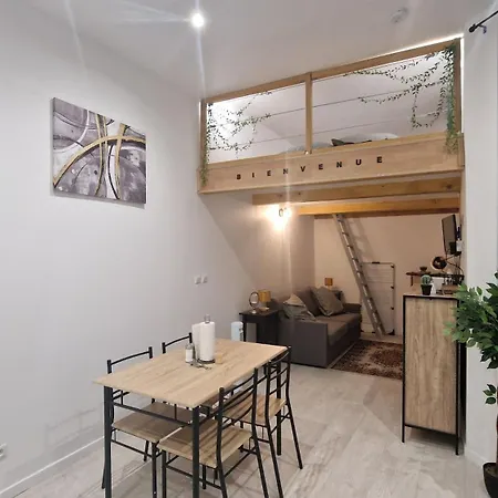 דירה Charmant Studio, Climatise, Au Style Nature Et Parfaitement Desservi *